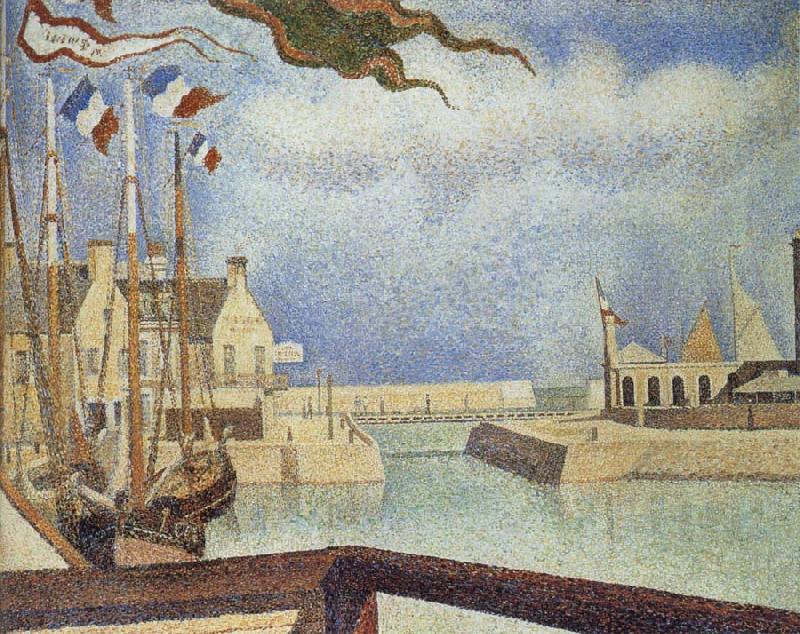 Georges Seurat The Sunday of Port en bessin oil painting image